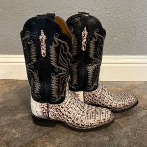 Lucchese crocodile skin cowgirl boots